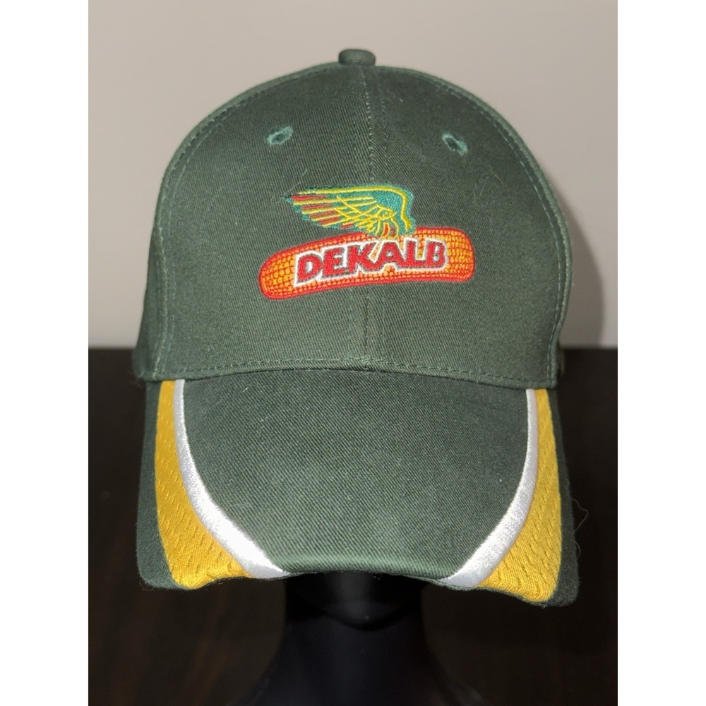 K-Products Dekalb Seed Corn Farmer Mesh Tractor Men's Strap Back Hat Cap